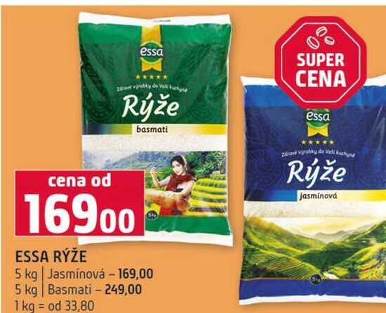 ESSA RÝŽE 5 kg Jasmínová 5 kg Basmati 