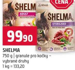 SHELMA, 750 g granule pro kočky vybrané druhy 