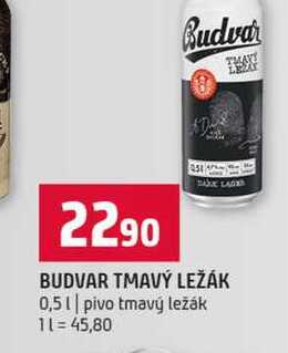 BUDVAR TMAVÝ LEŽÁK 0,5l pivo tmavý ležák