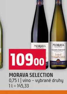 MORAVA SELECTION 0,75l vino vybrané druhy 