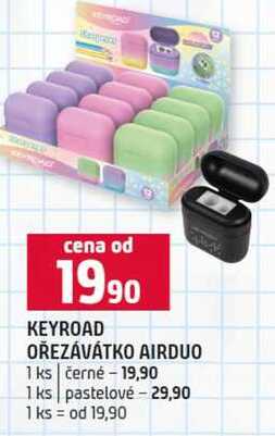 KEYROAD OŘEZÁVÁTKO AIRDUO 1 ks černé 1 ks pastelové