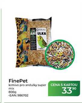 FinePet krmivo pro andulky super mix 800 g