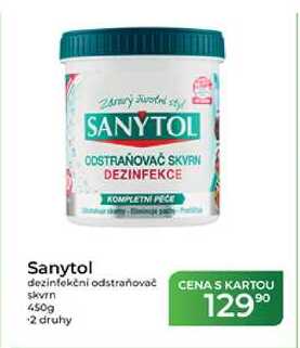 Sanytol dezinfekčni odstraňovač skvrn 450g 