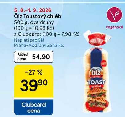 Ölz Toustový chléb, 500 g