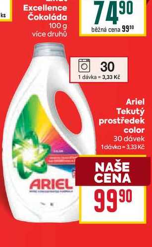 Ariel Tekutý prostředek color 30 dávek BILLA
