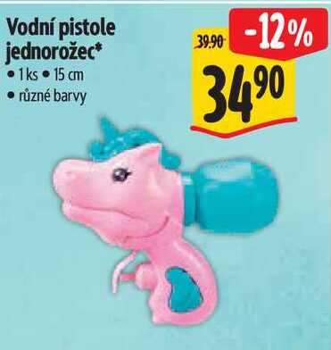Vodní pistole jednorožec*, 1 ks