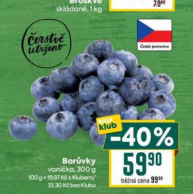 Borůvky vanička, 300 g 