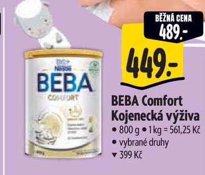 BEBA Comfort Kojenecká výživa, 800 g