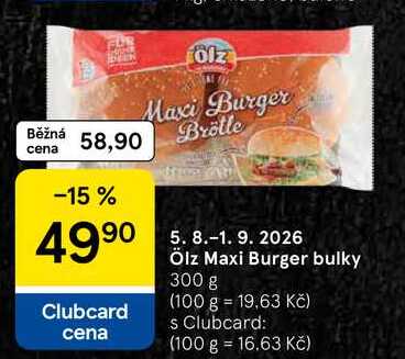 Ölz Maxi Burger bulky, 300 g