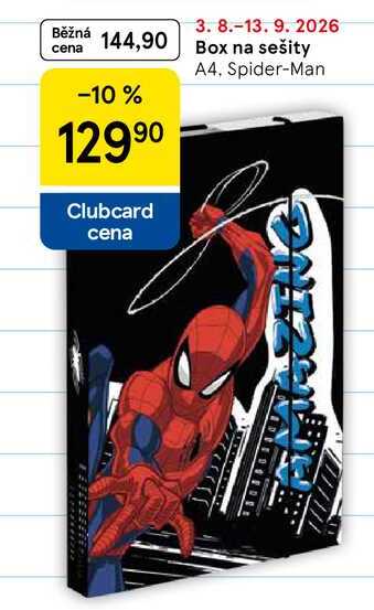 Box na sešity A4, Spider-Man