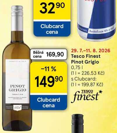 Tesco Finest Pinot Grigio, 0,75 l