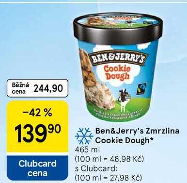 Ben & Jerry's Zmrzlina Cookie Dough, 465 ml 