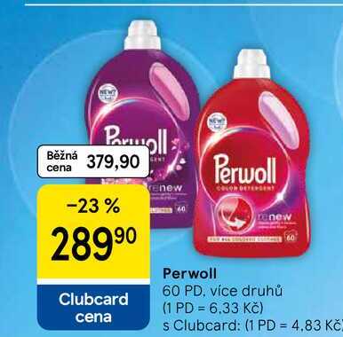 Perwoll renew, 60 PD, více druhů