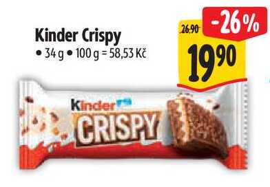Kinder Crispy, 34 g