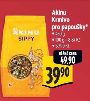Akinu Krmivo pro papoušky, 450 g