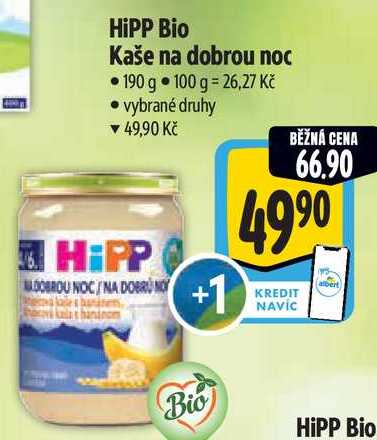 HiPP Bio Kaše na dobrou noc, 190 g