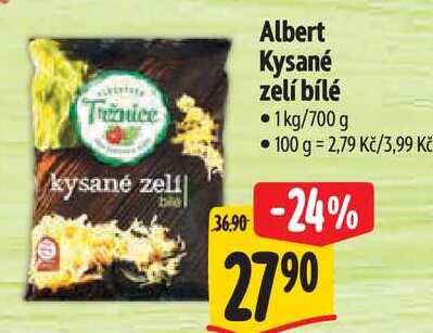 Albert Kysané zelí bílé, 1 kg/700 g