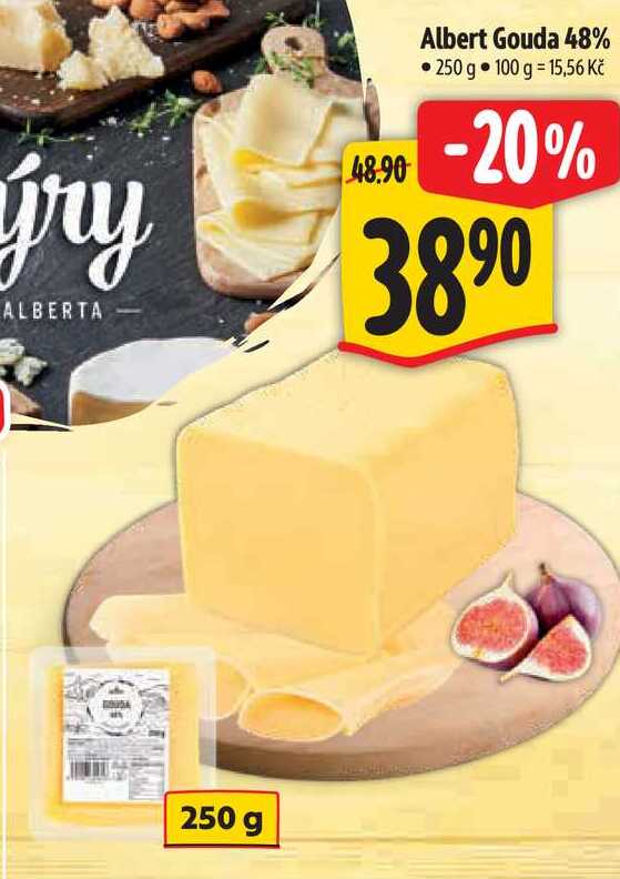 Albert Gouda 48%, 250 g 