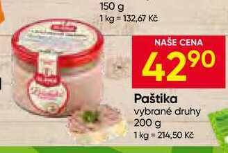 Paštika vybrané druhy 200 g
