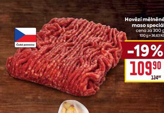 Hovězí mělněné maso speciál cena za 300 g