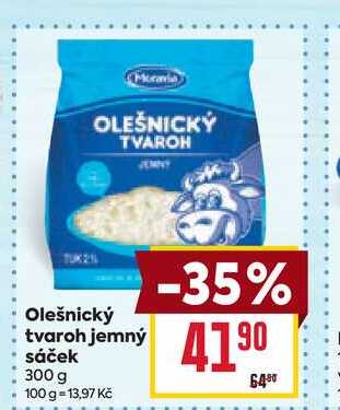 Olešnický tvaroh jemný sáček 300 g