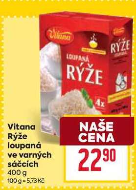 Vitana Rýže loupaná ve varných sáčcích 400 g