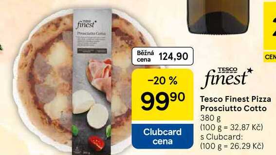 Tesco Finest Pizza Prosciutto Cotto, 380 g