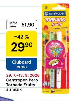Centropen Pero Tornado Fruity a zmizík