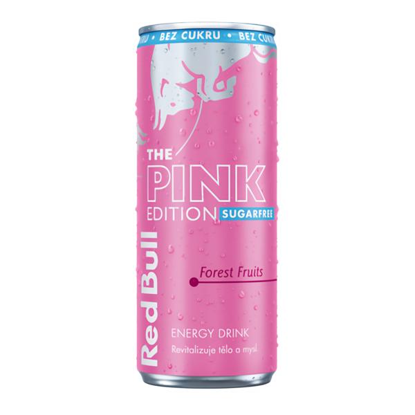 Red Bull Pink Sugarfree s příchutí lesního ovoce