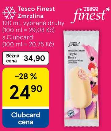 Tesco Finest Zmrzlina, 120 ml, vybrané druhy  