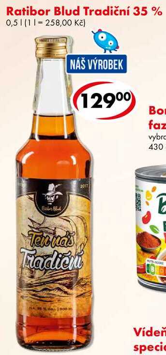 Ratibor Blud Tradiční 35 %, 0,5 l
