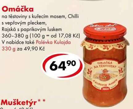 Omáčka, 360-380 g