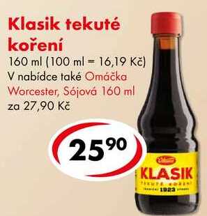 Klasik tekuté koření, 160 ml 