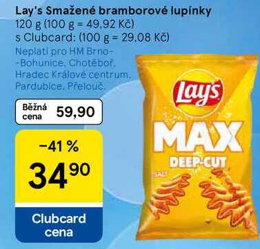 Lay's Smažené bramborové lupínky, 120 g