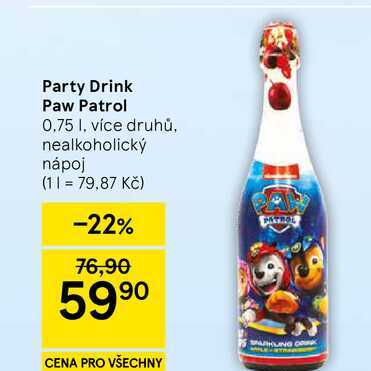 Party Drink Paw Patrol, 0.75 l