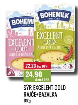 SÝR EXCELENT GOLD RAJČE+BAZALKA ,100g