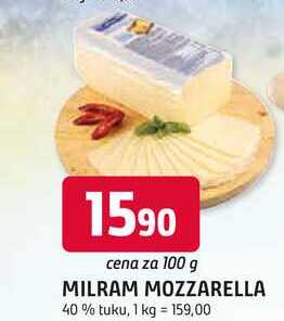 MILRAM MOZZARELLA 40% tuku, 100 g
