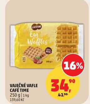 VAJEČNÉ VAFLE CAFÉ TIME, 250 g 