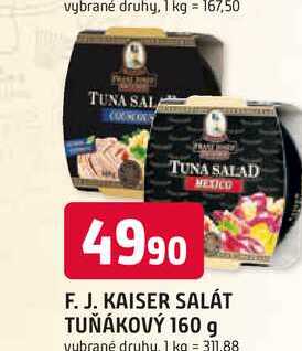F. J. KAISER SALÁT TUŇÁKOVÝ 160 g