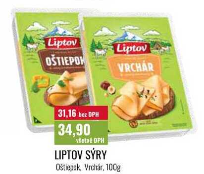 LIPTOV SÝRY, Oštiepok, Vrchár, 100g