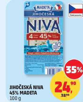 JIHOČESKÁ NIVA 45% MADETA, 100 g