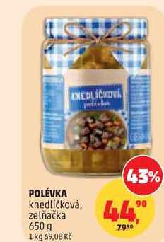 POLÉVKA knedlíčková, zelňačka, 650 g