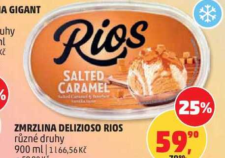 ZMRZLINA DELIZIOSO RIOS různé druhy, 900 ml 
