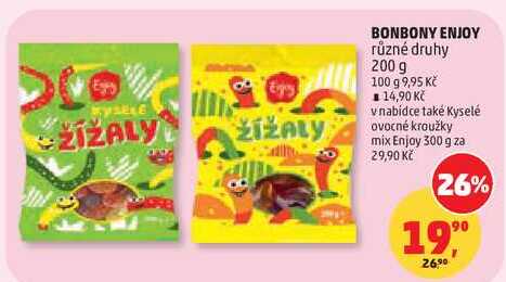 BONBONY ENJOY různé druhy, 200 g