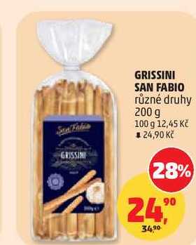 GRISSINI SAN FABIO různé druhy, 200 g