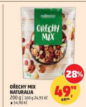OŘECHY MIX NATURALIA, 200 g  