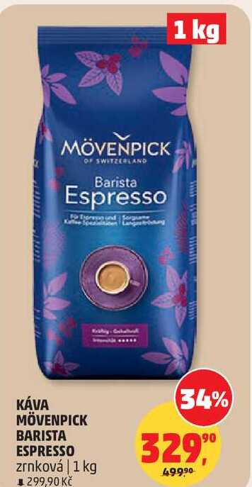 MÖVENPICK BARISTA ESPRESSO zrnková, 1 kg 