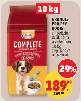 GRANULE PRO PSY BODIE s hovězím, 10 kg
