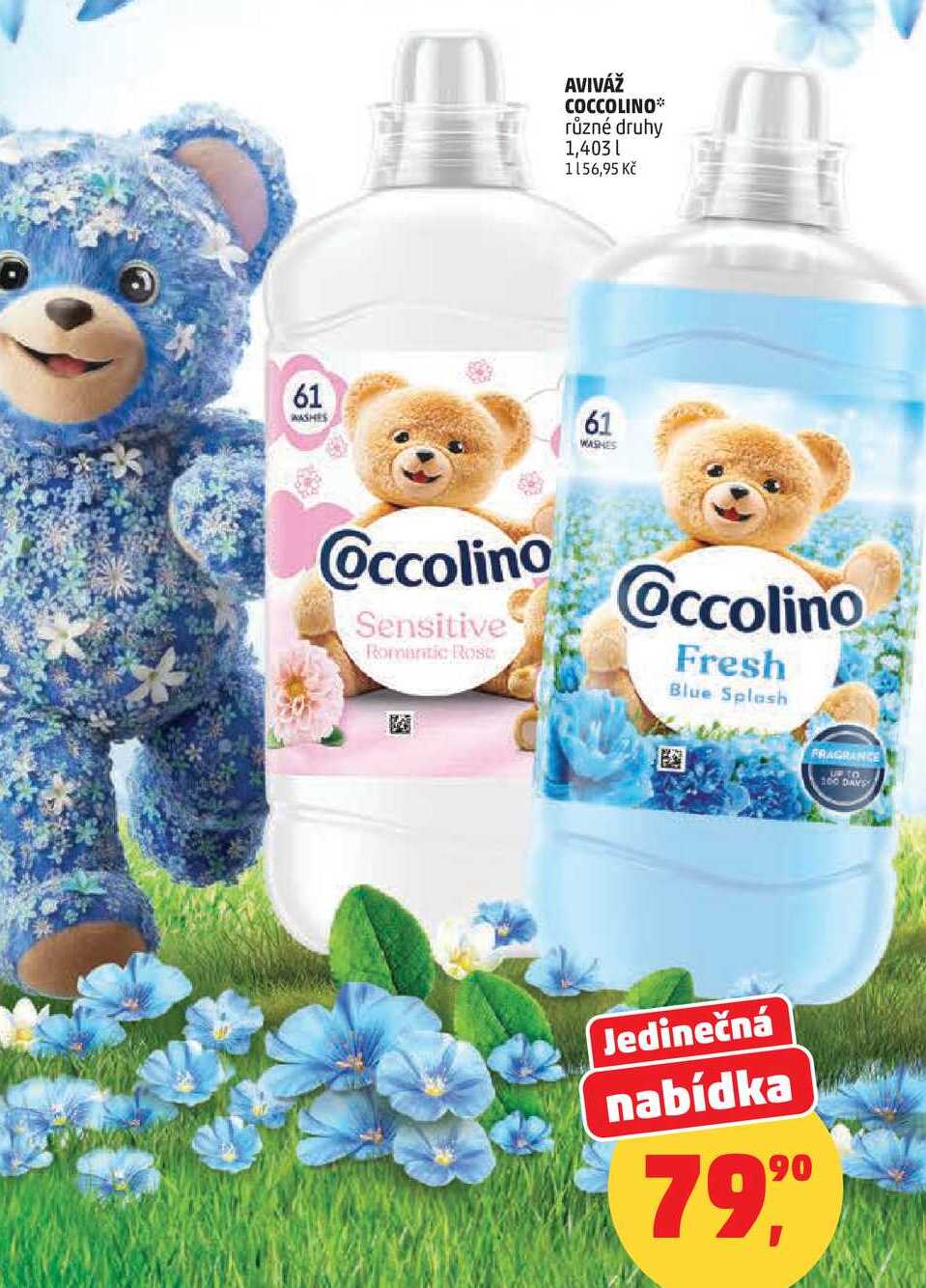 AVIVÁŽ COCCOLINO různé druhy, 1,403 l