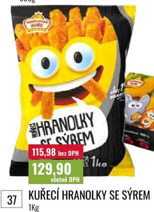 KUŘECÍ HRANOLKY SE SÝREM, 1Kg